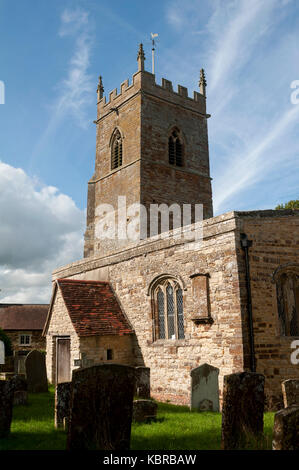 St. Mary`s Church, Wappenham, Northamptonshire, England, UK Stock Photo